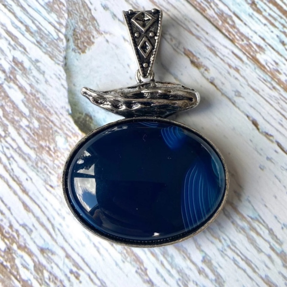 Blue Agate pendant